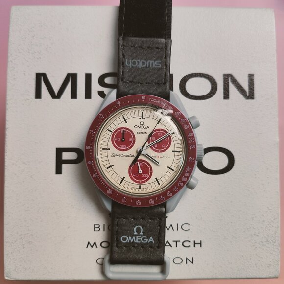 🥝Swatch X Omega Moonswatch Mission To Pluto - Picture 1 of 5